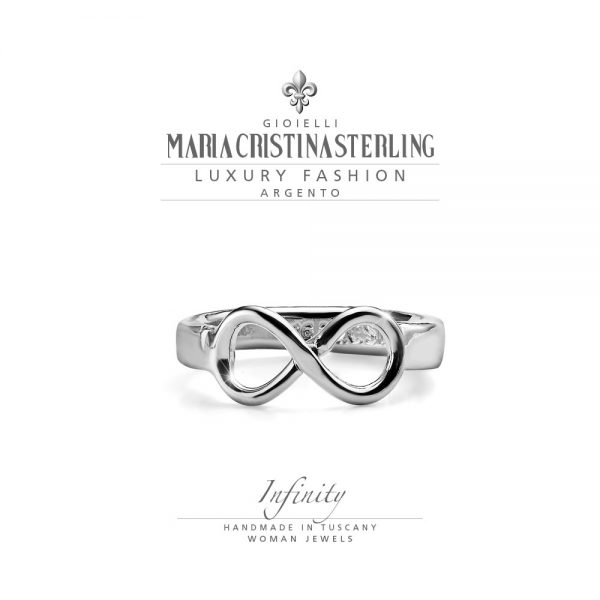 anello donna-argento-infinito-infinity-maria cristina sterling