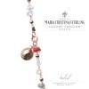 Bracciale donna-sfere argento rosa e pietre-conchiglia-collezione Soleil-Maria Cristina Sterling